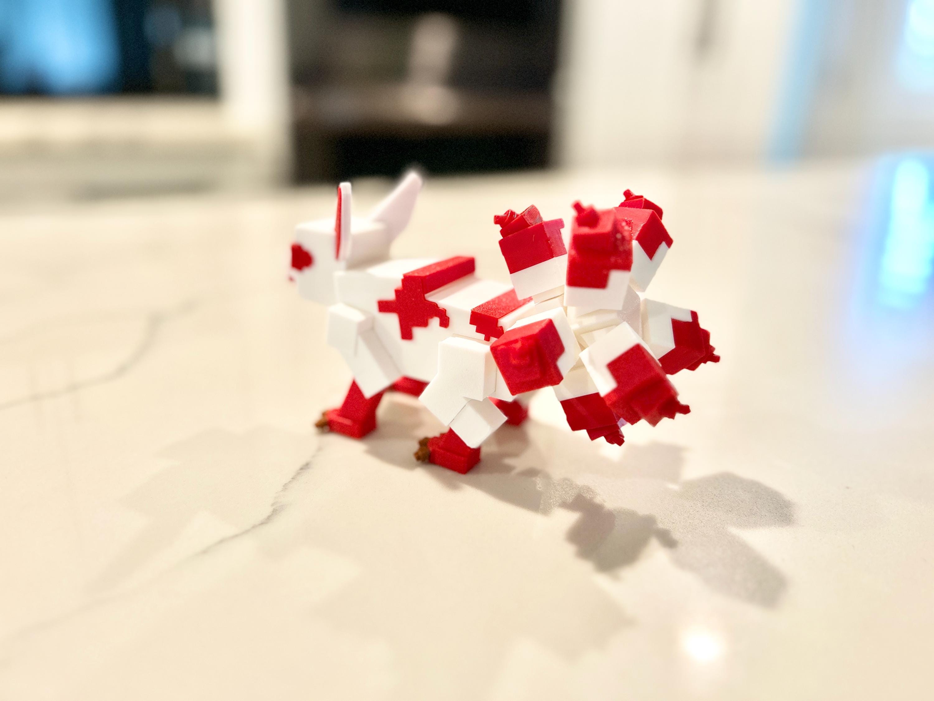 Kitsune Figure DIY 3D Print Kit: Roblox Grow A Garden Fan Art