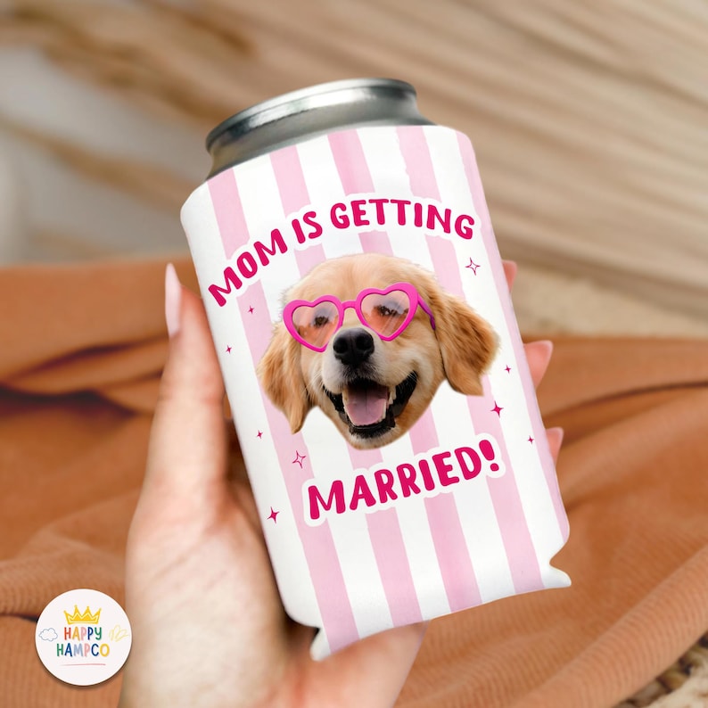 Glacière personnalisée avec photo de chien, maman se marie image 4