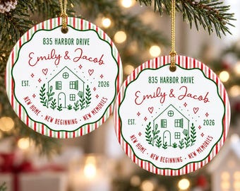Custom New Home Ornament, Our First Christmas in New Home, First Home Ornament 2026, Housewarming Gift, Realtor Closing Gift