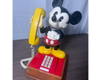 ヴィンテージ ディズニー ミッキーマウス 電話 1990年代 テスト済み 