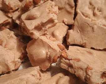 1Lb. Of Homemade Traditional Soft Peanut Brittle Hard Candy Buttery 1 Pound