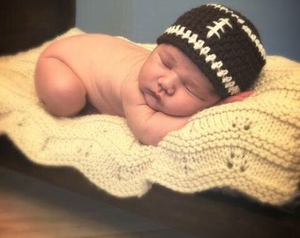 Casquette de football, casquette de football au crochet, chapeau pour garçon, accessoire photo nouveau-né