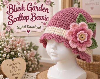 digital PDF Crochet Pattern: Super Cute Noah newborn crochet baby hat or cap pattern pdf tutorial