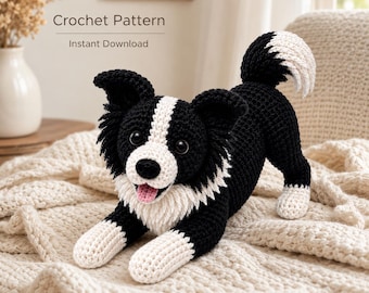 Crochet Dog Pattern, Amigurumi Puppy PDF, Handmade Plush Toy (Digital Download)