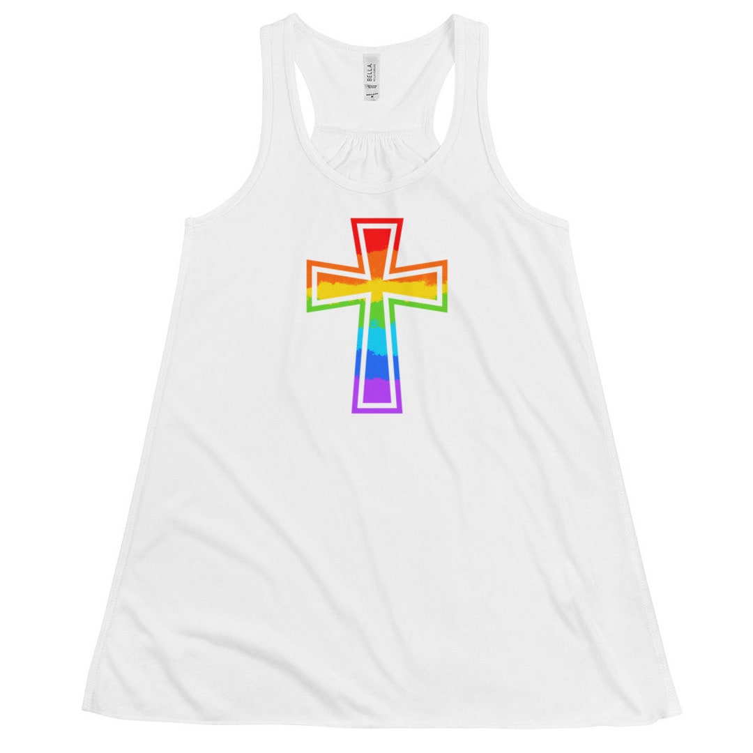 PRIDE Month PRIDE LGBTQ Ally Christian Rainbow Cross Etsy