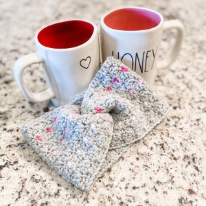 Crochet Pattern ++ Cross My Heart Ear Warmer ++ Valentines Day - Easy Crochet Pattern - Beginner Friendly - Easy Crochet Gifts