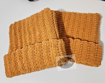 Crochet Chunky Sack Beanie Cat Ears