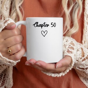 Custom 50th Birthday Mug, for Her Personalized &quot;In My Fifties Era&quot; Cup Chapter 50 Gift Funny Turning 50 Mug
