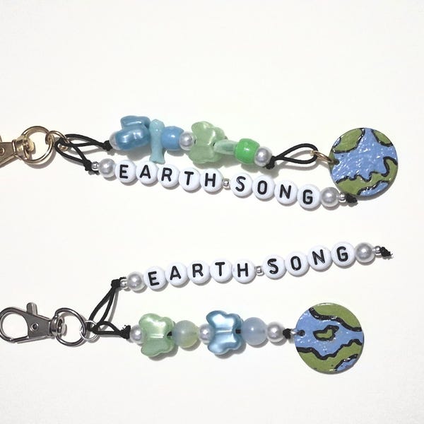 Earth song bag charm