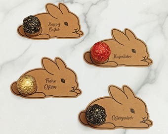 Osterhase Schokoladenhalter, Druckbare Geschenkbox Vorlage zu Ostern, Osterverpackung PDF, DIY Cricut Ferrero Rocher, Digitaler Download