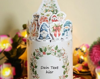 Leerer Text – Duplo Adventskalender with 24 Motiven, Zum Selbstbeschriften, Druckbarer Weihnachts Adventskalender,  Digitaler Download