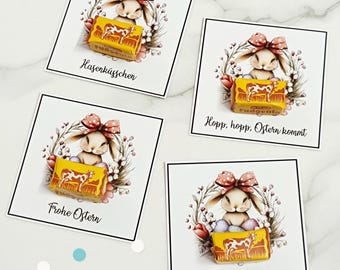 Easter Bunny Kisses, Printable Easter Bunny Gift Card, Easter Chocolate Gift Decoration, Ferrero Rocher, Digital Download