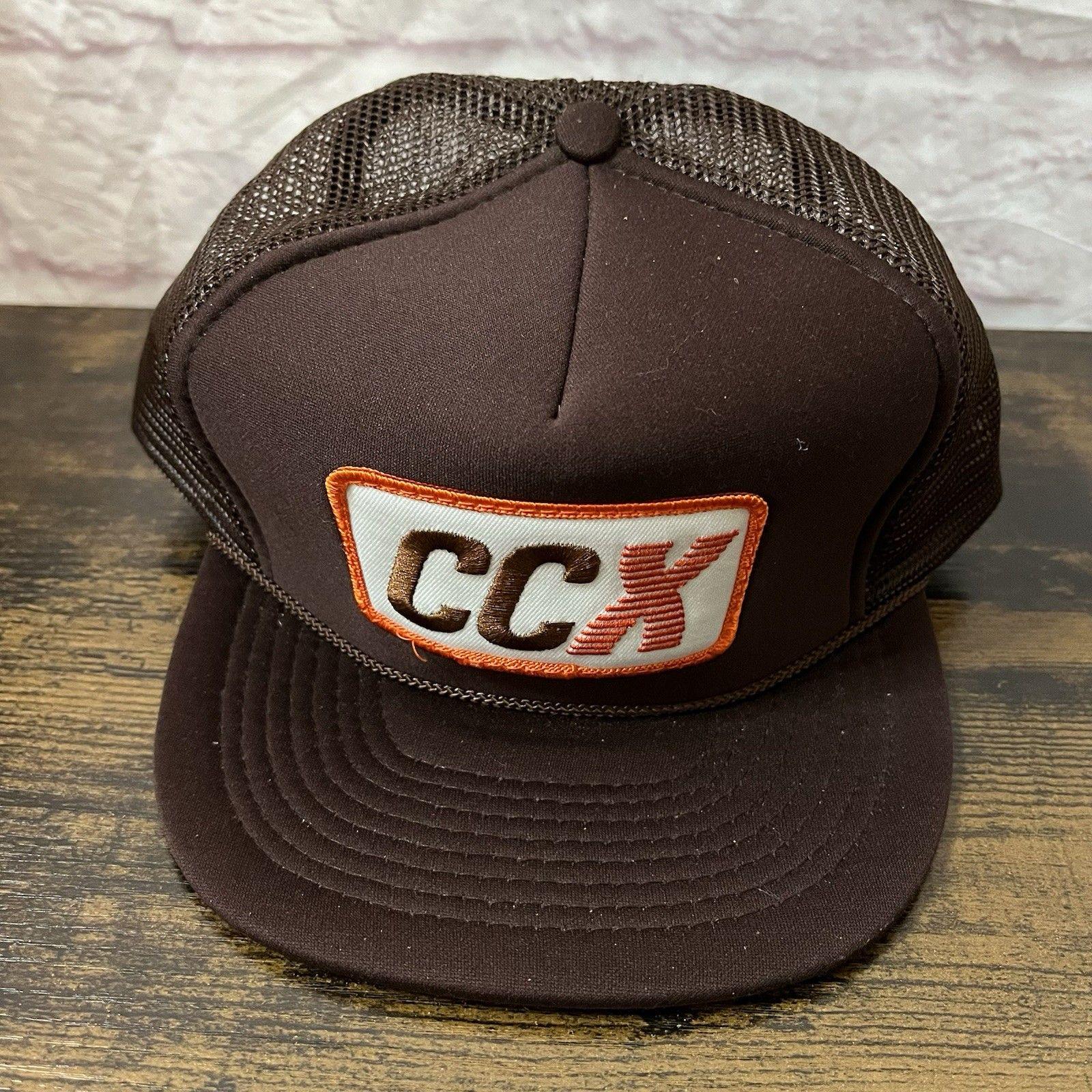 CCX トラッカーキャップ ダークブラウン清春 清春私物同モデル USA製ヴィンテージ CCX トラッカーキャップ 黒夢