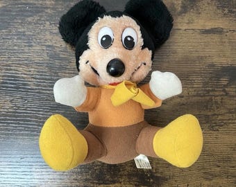 Vintage Disney Micky Weihnachten Carol Tiny Tim Micky Maus Plüsch