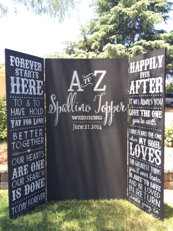 Items similar to Custom chalkboard photo booth backdrop rental // los
