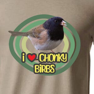 Dark-Eyed Junco Graphic Tee: Bird Photography Design - Unisex
