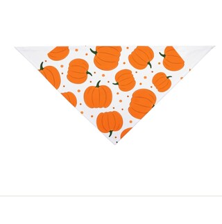 Bandana Halloween Para Cães WoffBow - Reversível Caveira Abóbora | Tamanho P