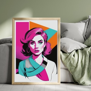 Feminist Wall Art | Empowering Typography Poster | Maximalist Digital Download | Bold Colorful Printable Art