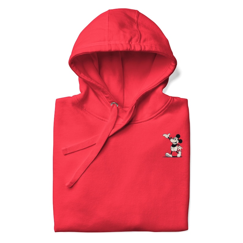 Who would’ve thought the coziest hoodie you’ll ever wear could also be super cool? This classic 1930s Mickey Mouse patent design nails it.,