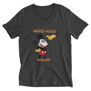 Steamboat Willie 1928 Shirt, Mickey Mouse 1928 Icon, Unisex V-Neck T-Shirt