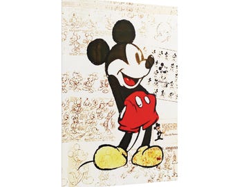 ミッキーマウス スケッチ ポスター ヴィンテージ ディズニー アート プリント (ジークレー)