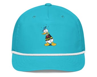Gorra de golf con cuerda del Pato Donald / Gorra de golf con cuerda de coleccionista / Pato Donald enojado