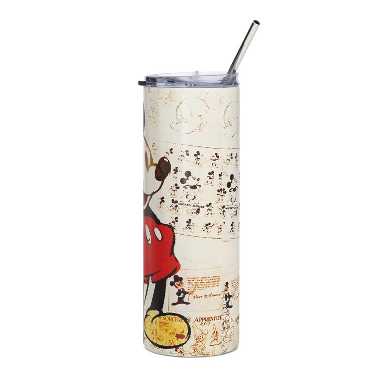 Sassy Mickey Mouse Tumbler | Mickey Mouse Tumbler, 20oz Retro Disney Stainless Steel Cup, Funny Aesthetic Coffee Mug with Lid & Straw image 12