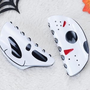 Halloween Hair Clip Claw, Spooky Cute Halloween Hair Accessory, Spooky Hairclips, Halloween Pattern Claw, Special Halloween Gift