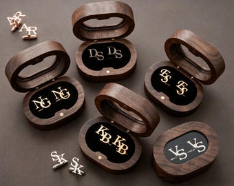 Boutons de manchette personnalisés pour garçons d'honneur, boutons de manchette personnalisés avec initiales pour hommes, proposition de cadeau pour garçon d'honneur, cadeaux pour témoin