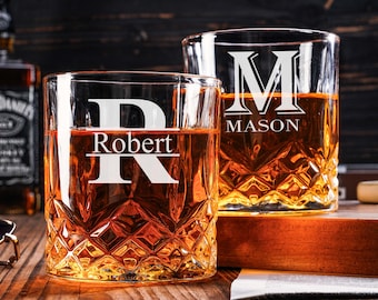 Personalized Groomsmen Whiskey Glasses, Groomsmen Gift, Engraved Old Fashion, Best Man Gift, Groomsmen Proposal Gifts