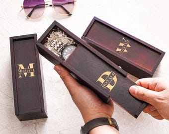 パーソナライズされた新郎付添人ギフトボックス、結婚式用彫刻入り木製ボックス、ベストマンギフト、カスタム空木箱、新郎付添人ボックス、葉巻ギフトボックス
