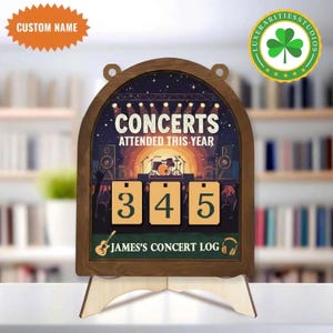 Personalisiertes Konzert Tracker Zeichen, Musik Liebhaber Geschenk