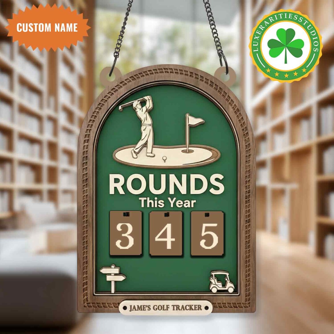 Personalized Golf Rounds Tracker Sign, Custom Score Log - Etsy