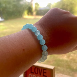 Blue Beaded Bracelet