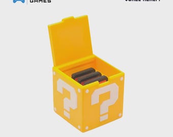 Switch Game Cartridge Holder - Question Block | Magnetic | Switch 1 & Switch 2