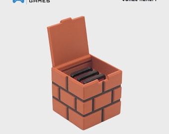 Switch Game Cartridge Holder - Brick Block | Magnetic | Switch 1 & Switch 2