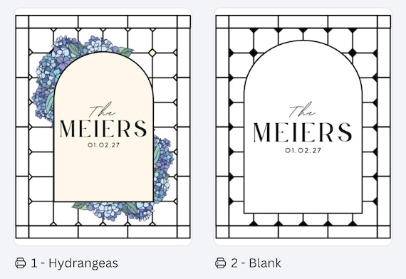 Stained Glass Wedding Sign Template | Canva Editable | DIY TikTok Trend (Instant Download)