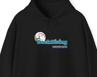Hoodie mit Dock-Diving-Logo | Individuelle Namensoption