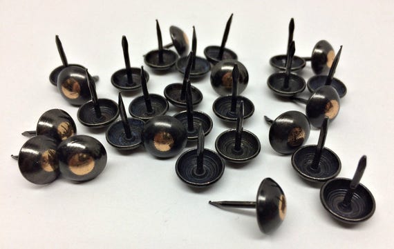 1,000 pcs Brass Plated Tapered Cone Head Decorative Tack Nail Upholstery Stud