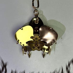 Punk Silver Metal Butterfly Keychain,Handmade Butterfly Bag Accessory,90s Grunge Keychain,Gothic Silver Butterfly Jewelry,Christmas Gift Gold