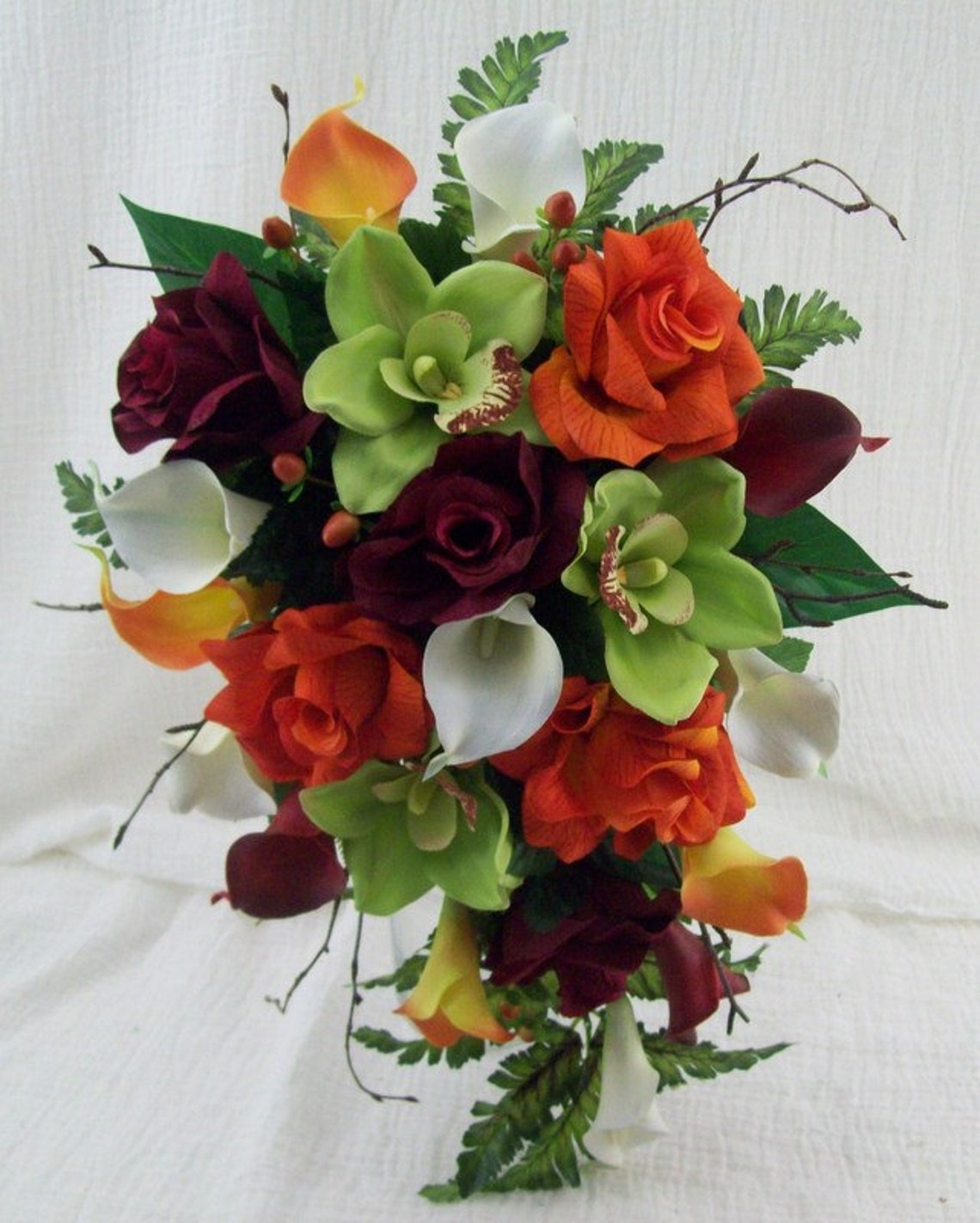 Fall Wedding Flowers Destination Wedding Cascade Bridal Etsy