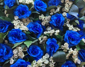 Royal Blue and Silver Centerpieces Wedding Reception Party Decoration Baby Shower Floral Table Decor Keepsake Centerpieces You Pick Quanity