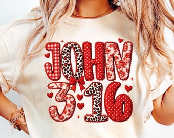 John 3:16 png, Preppy Valentine png, geliefde valentijn png, Christian Valentine png, bijbelverzen png, coquette, sublimatieontwerp