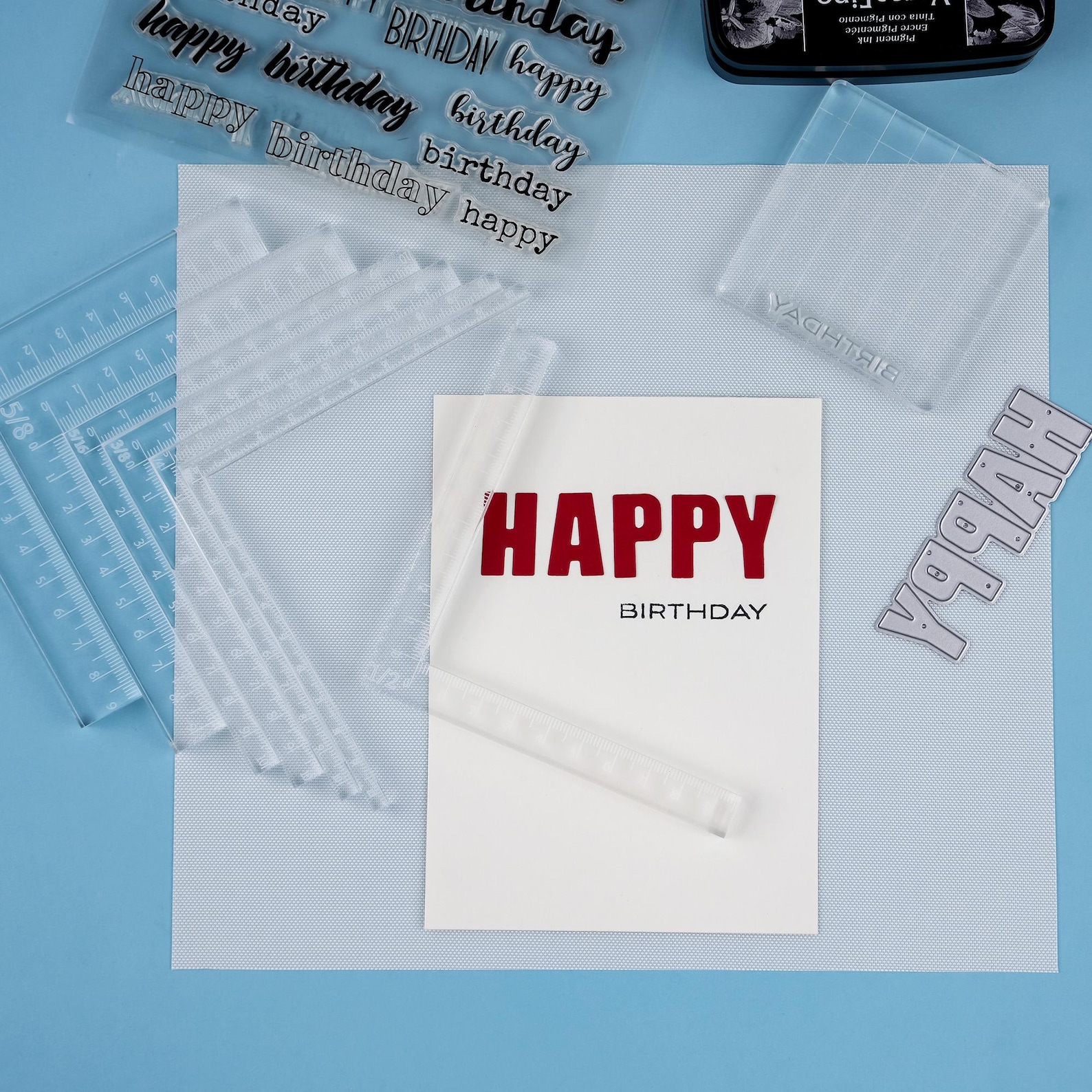 Acrylic L-square Ruler Set: Card Positioning & Layering Tools - Etsy