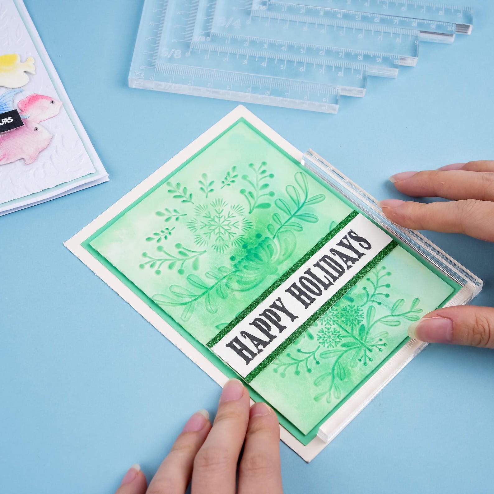 Card Ruler Acrylic L-square Ruler Set: Card Positioning & Layering Tools - Etsy