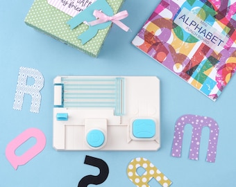 Mini Alphabet Punch Board To Create 1.5" x 2.5" Letters, Numbers and Punctuation Marks