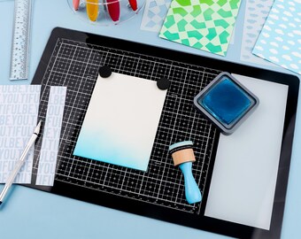 Magnetic Glass Craft Mat: Mixed Media, Heat Resistant (15.75x10.24 inch)