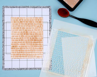 Low Tack Stencil Mat & Blending Buddy Set: 6.5x8.5 inch, Holds 6"x6" Stencils