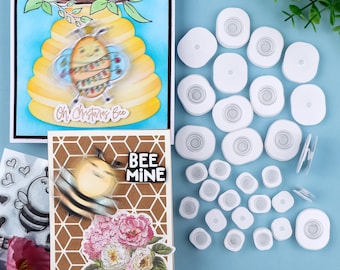 Mini/ Standard Action Wobbles; Collapsible Self-Adhesive Spring for Interactive Card Making