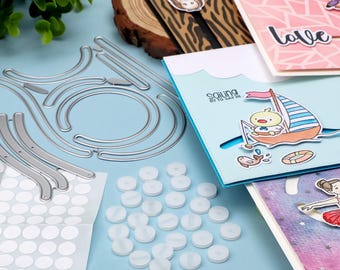 Slider Card Gliders: Rotating, Sliding Craft Accessories (40pcs)